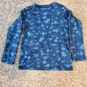 REI Navy Floral Toddler Baselayer Set